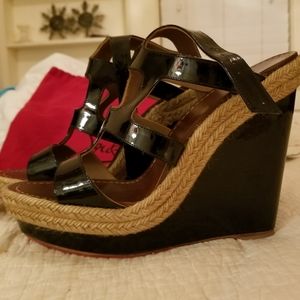 Christian louboutin wedge 41(fits a 9.5 possibly)